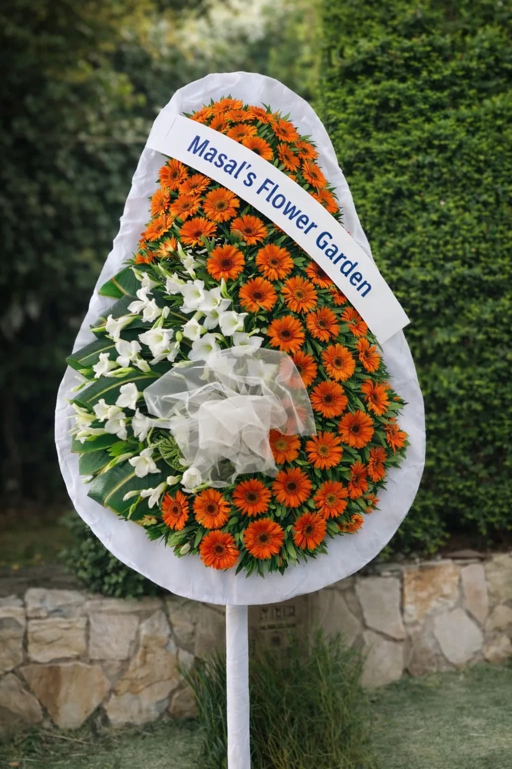 Masal Standart Glayör Kutlama Çelengi – Masal's Flower Garden