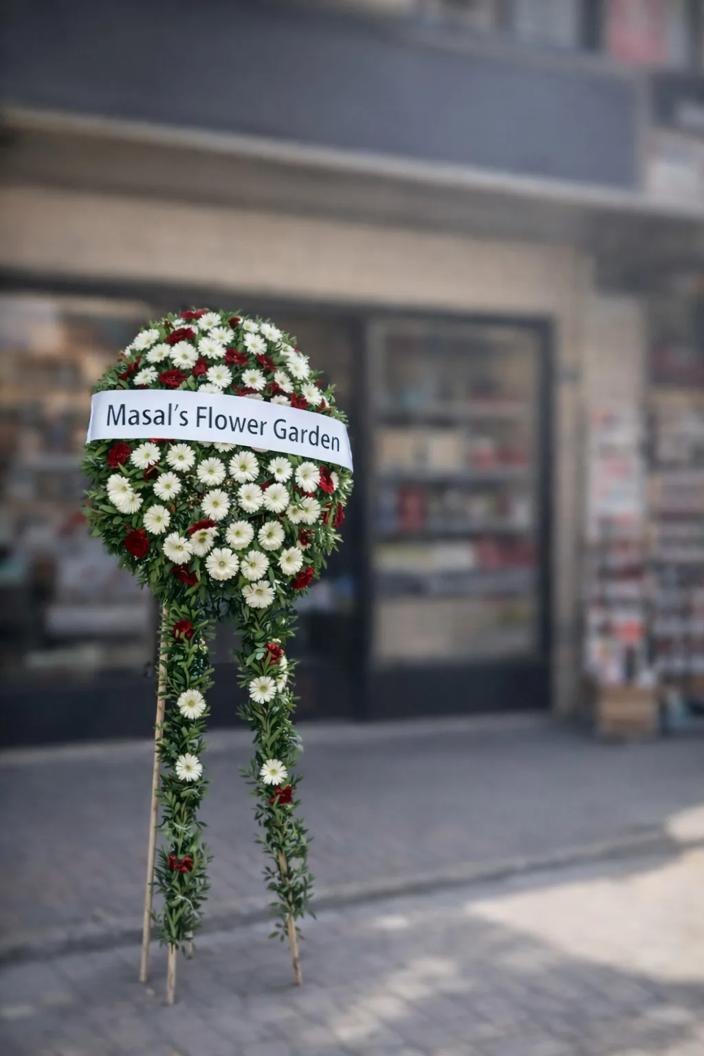 Masal Asalet Cenaze Çelengi – Masal's Flower Garden