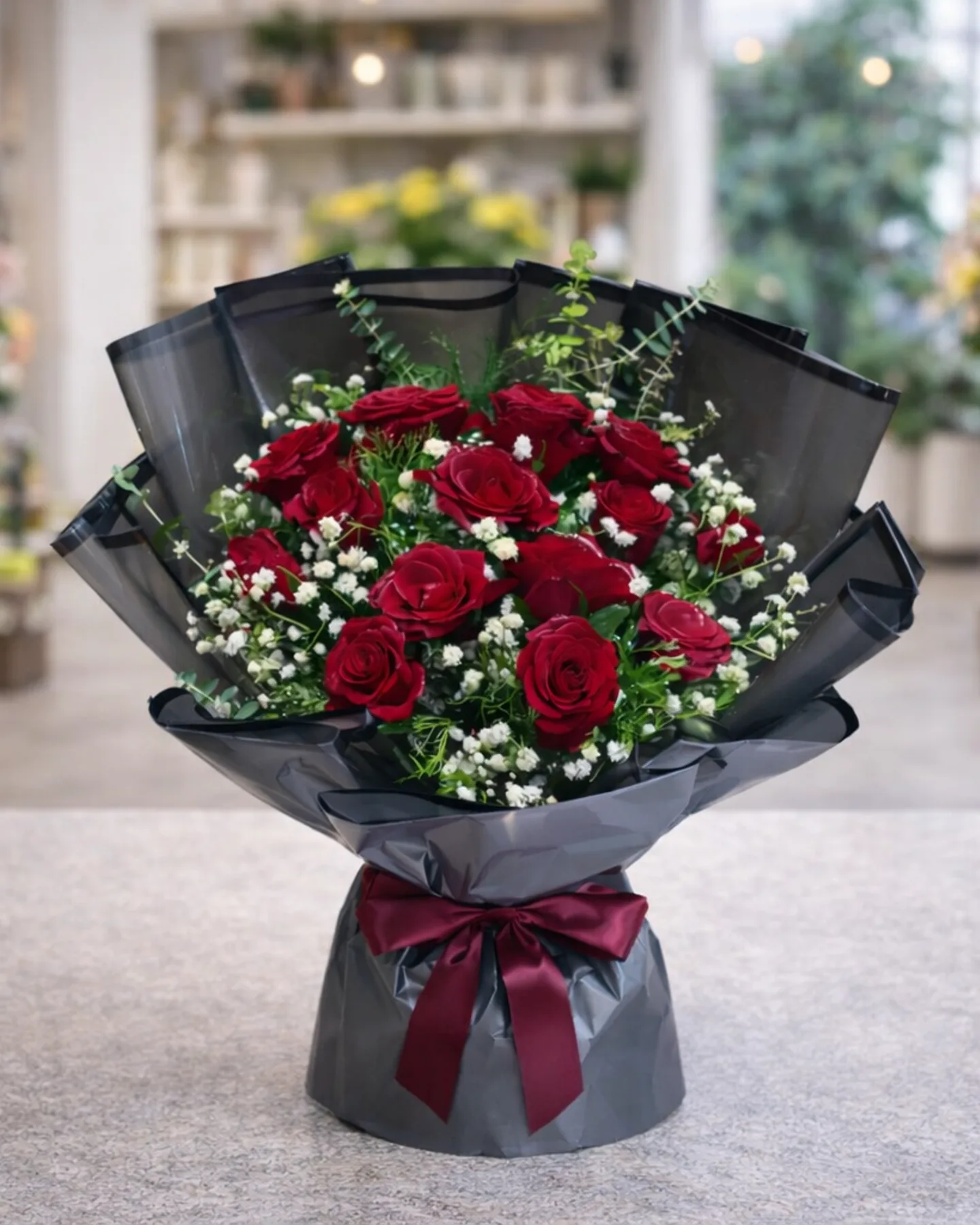 Kızıl Zarafet – Gül Buketi – Masal's Flower Garden
